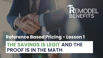 Reference Based Pricing - Lesson 1