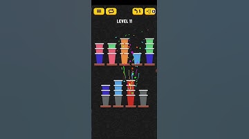 Cup sort level 11 solution