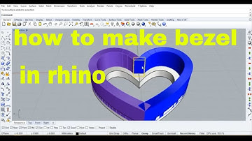 How to make bezel in rhino jewellery cad design-rhino 5 matrix 9 #matrix9  #rhino #cad #jewellery