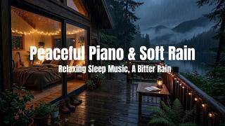 🌙 Relax Your Mind | Heavy Rain Outside, Soft Piano and Cozy Fireplace screenshot 5