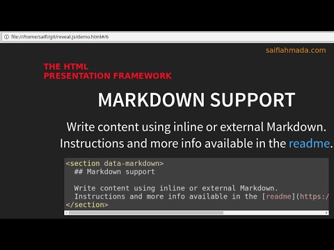 html presentation slide