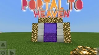 ✔How to make a Portal to Heaven in Minecraft PE