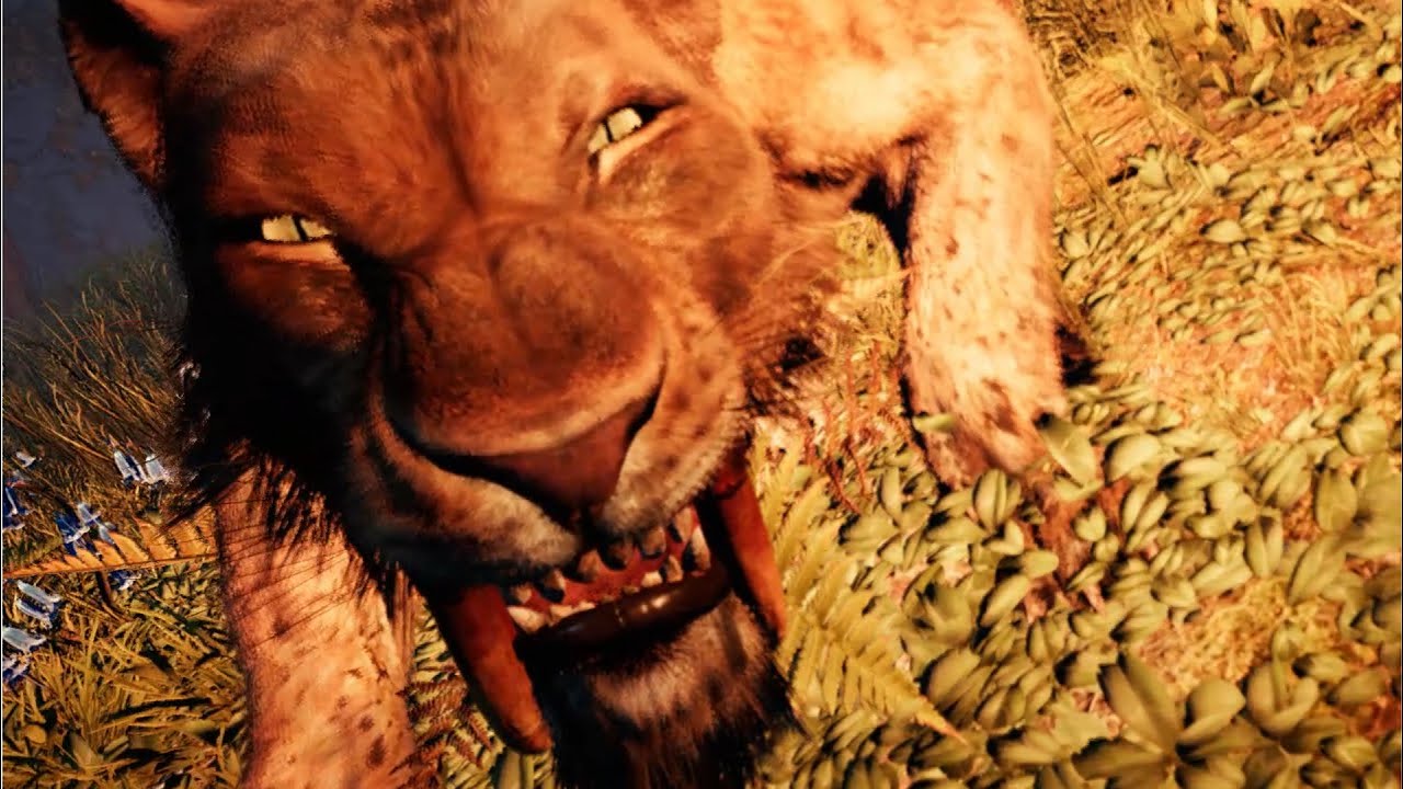 THE SABRETOOTH TIGER - All prey hunting animation in SLOW MOTION