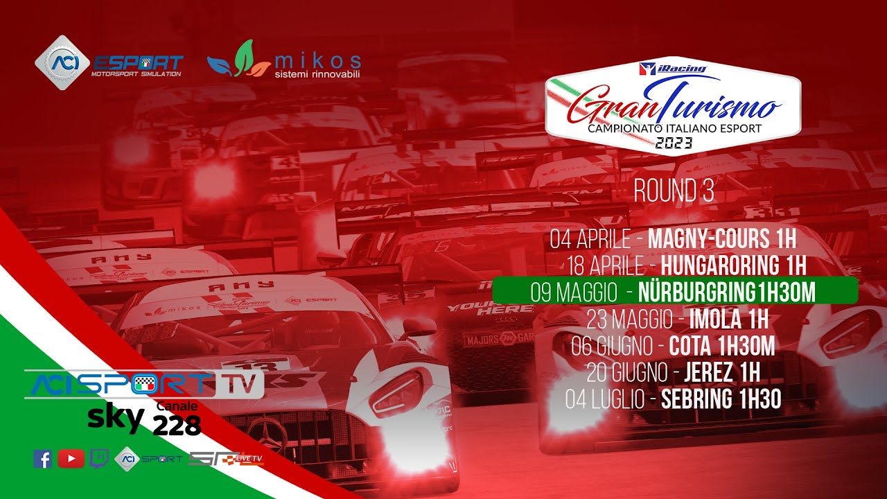 ACI ESport CI Gran Turismo 2023 iRacing Round 3 Nürburgring