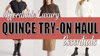 Affordable Luxury Essentials From Quince / NEW Fall Try-On Haul With Quality Wardrobe Basics