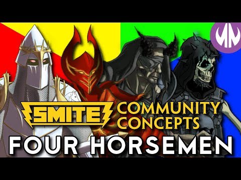 Four Horsemen Skins - SMITE Community Concepts - Episode 62
