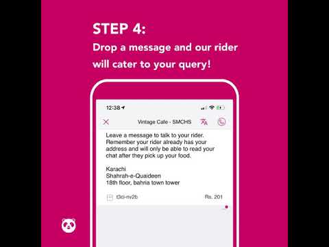 foodpanda now allows you to chat with your rider