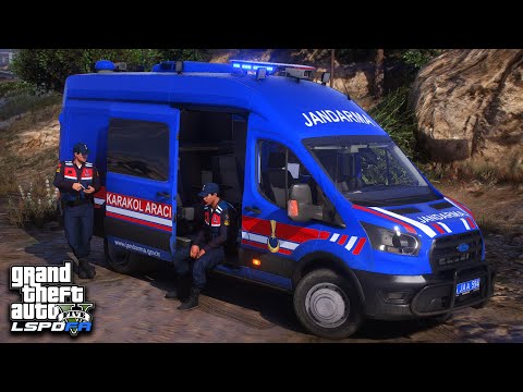 YENİ MOBİL KARAKOL İLE DEVRİYE - GTA 5 JANDARMA ASAYİŞ MODU - LSPDFR