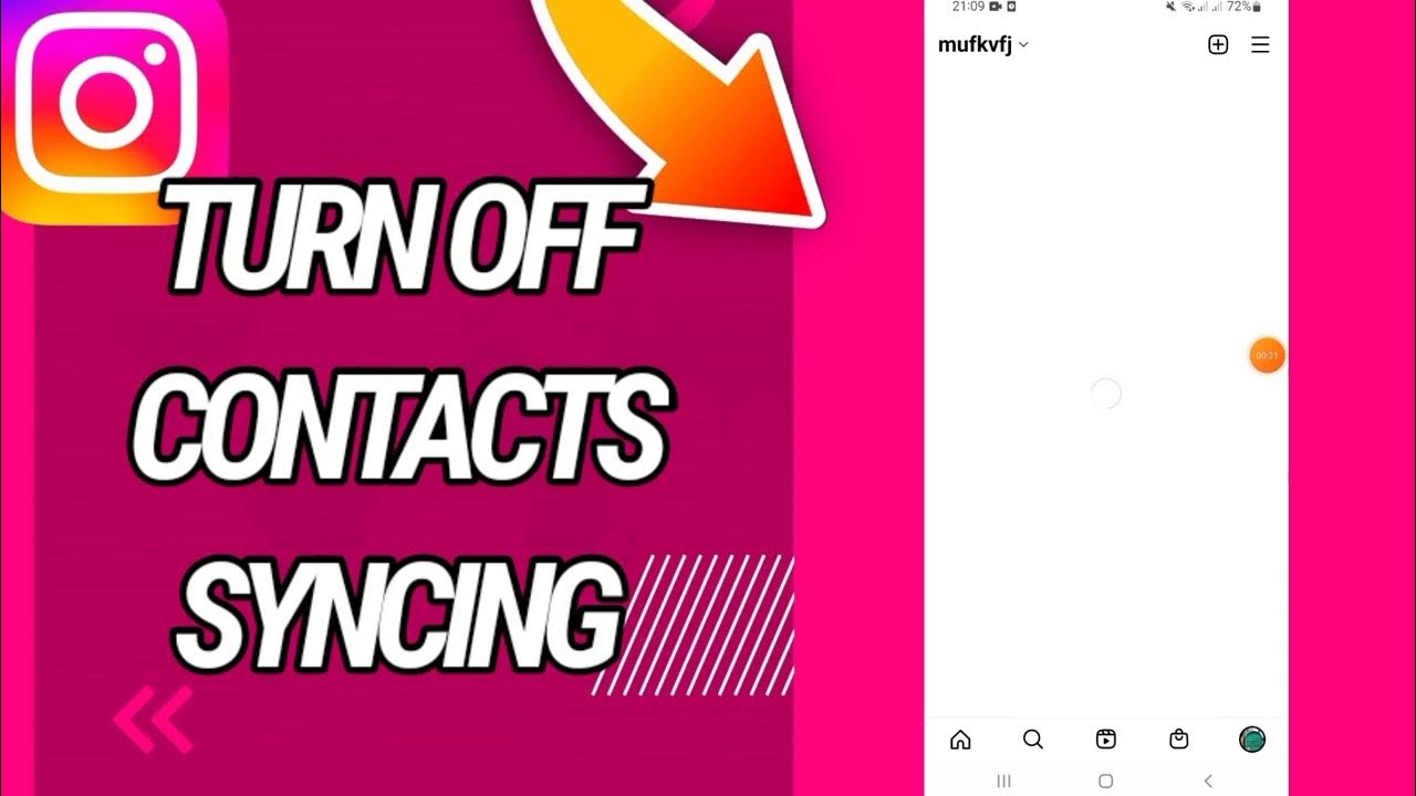 How To turn off And Disable Contacts Syncing On Instagram App YouTube