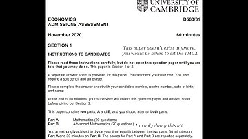 ECAA 2020 Section 1 Part B