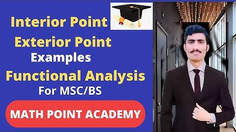 Interior Point And Exterior Point Of Set In Metric Space ||Functional Analysis || Lecture#6