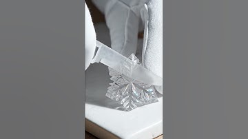 Cutting a fractal snowflake prism with surreal precision #ai #asmr #abstract