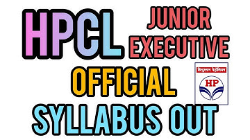 HPCL Junior Executive Official Syllabus Out | Exam Pattern | Electrical EduZone
