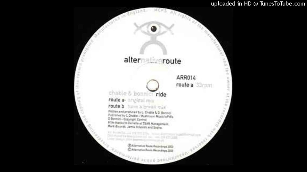 洋楽レコード　Chable & Bonnici ride WRRC A - Chable & Bonnici - Ride (Original Mix) - YouTube