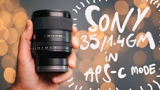 35mm f/1.4 GM in APS-C mode vs 50mm f/1.2 GM on Sony A7IV