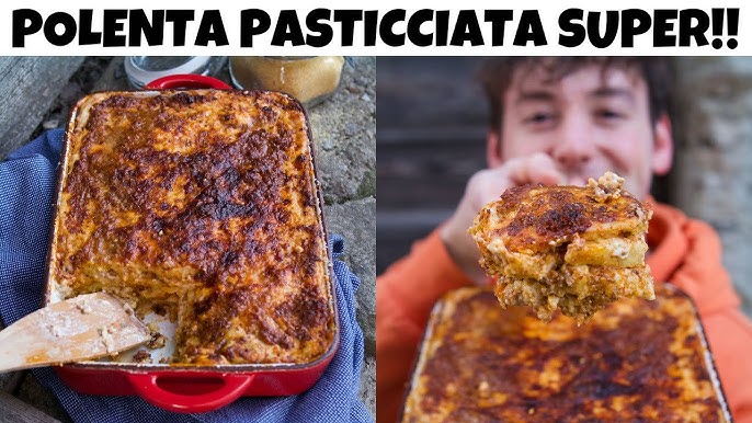 Polenta con salsiccia: ricette primi piatti (Polenta with sausage ragu) 