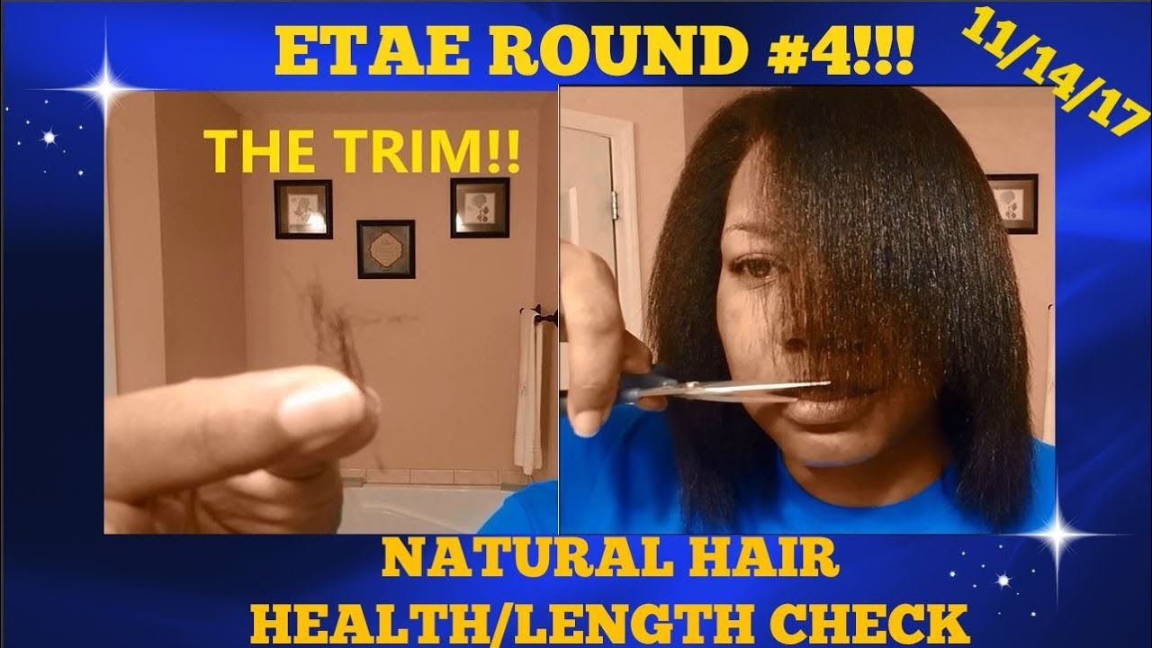 beautycon 💥 Straightening Natural 4C Hair with E’Tae/Round #4!!! + Hair Health Length Check💥