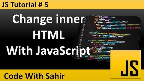 How to change inner text of HTML with Javascript | js tutorial # 5