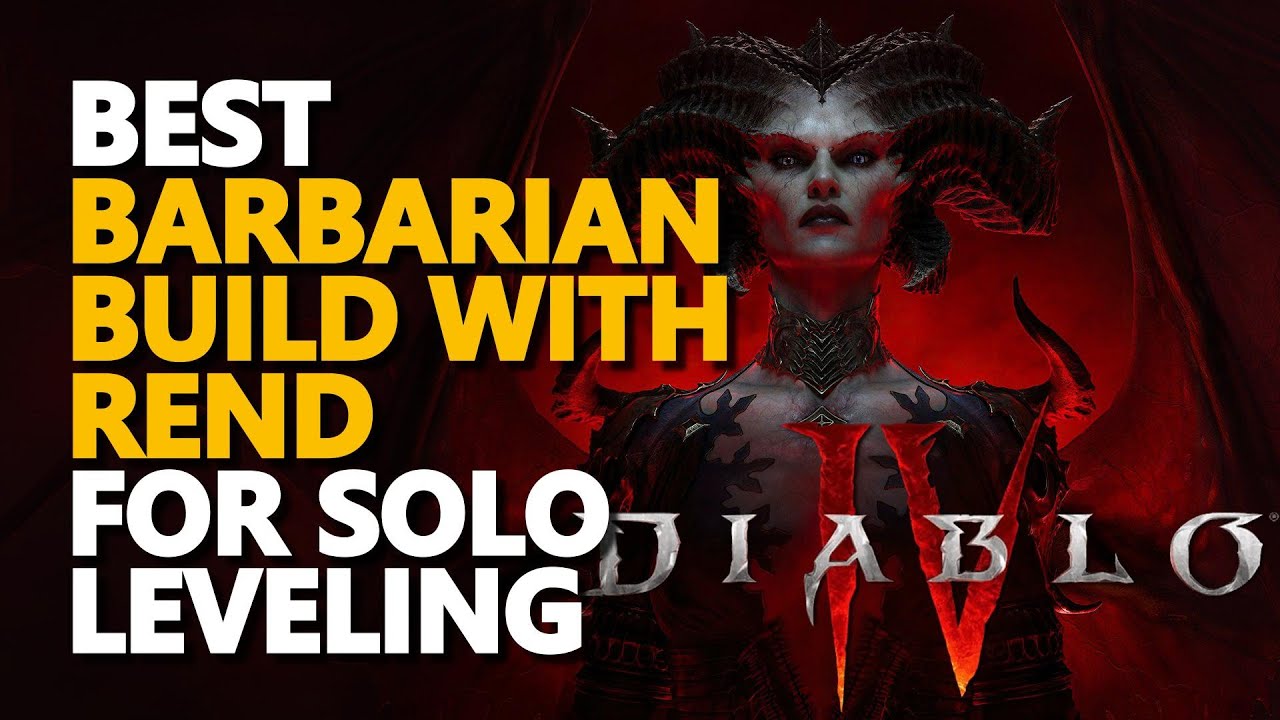 Diablo 4 Best Barbarian Build with Rend for Solo Early leveling YouTube