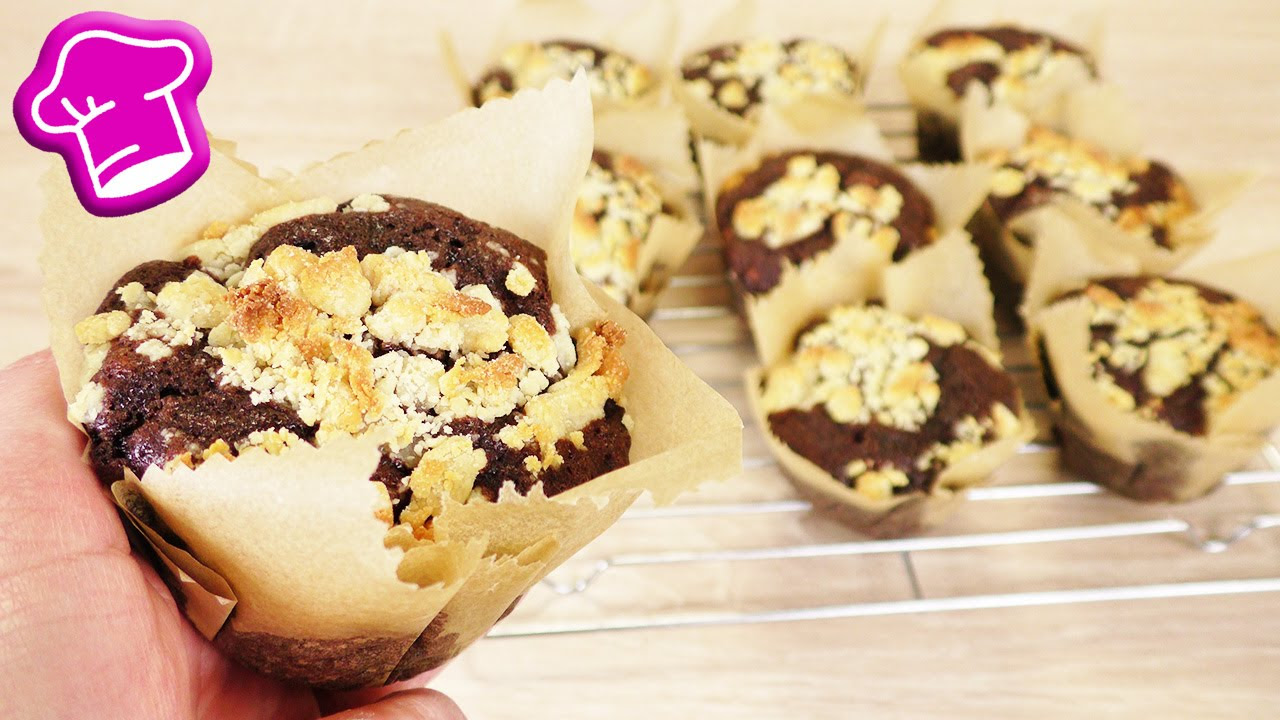 Schokoladen Cupcake Mit Streuseln Schokoladen Muffins Mit Zuckerguss