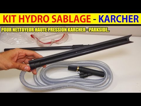 kit hydro sablage karcher sableuse pour nettoyeur haute pression karcher parkside