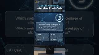 Digital Marketing Interview Flash Quiz 🧠 | Can You Answer Before the Timer Ends? ⏳