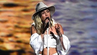 Watch Miley Cyrus Tear Up While Singing 'Malibu' at 2017 Billboard Music Awards