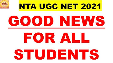 Good News for All students ugc net 2021