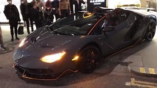 $5MILLION LAMBORGHINI CENTENARIO ROADSTER causes CHAOS in Central London!