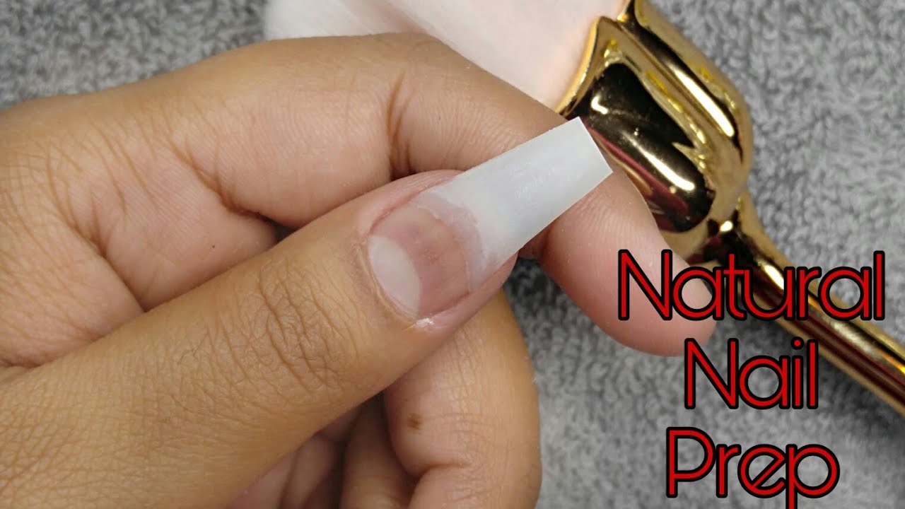 How I Prep The Natural Nail For Acrylic Application💅 (English) YouTube