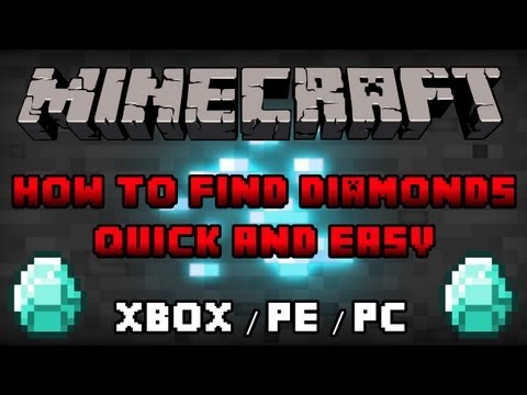 Minecraft - How to Find Diamonds, Gold, and Iron Fast and Easy - Xbox/PS3/PE