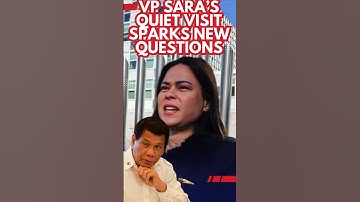 Het stille bezoek van vicepresident Sara roept nieuwe vragen op #philippinepolitics #rodrigoduter...