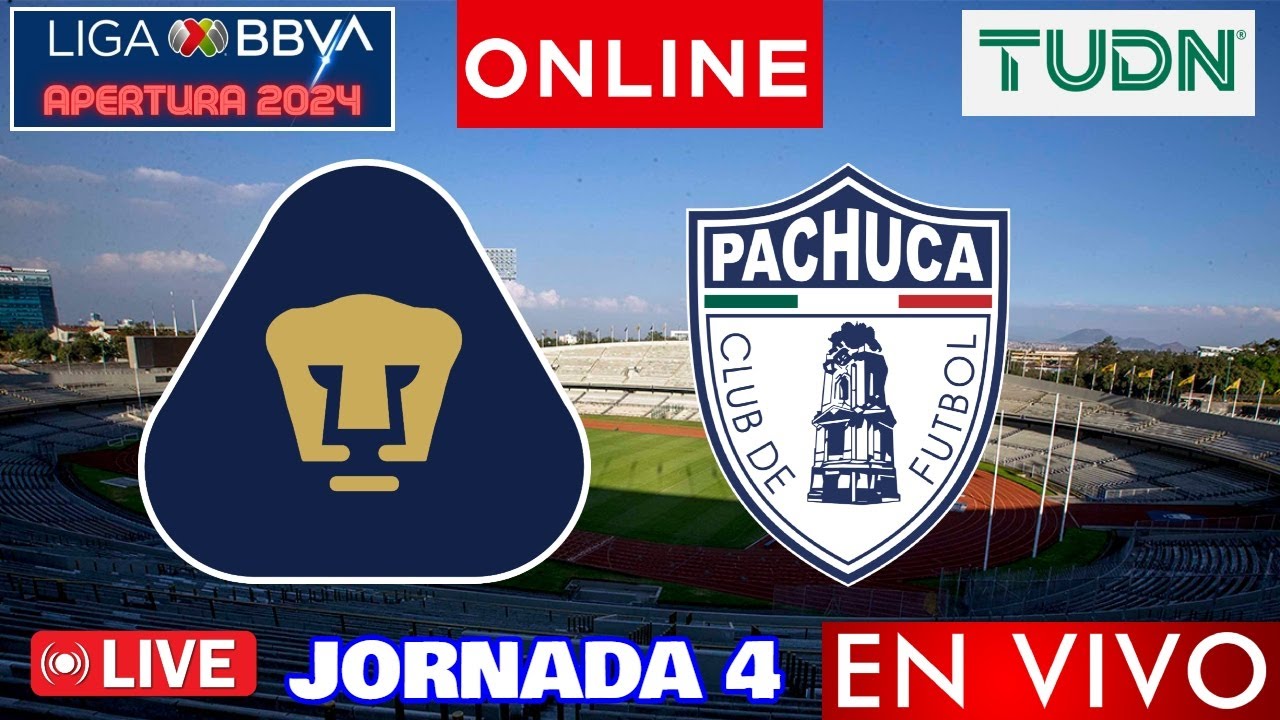 Pumas vs Pachuca EN VIVO | Jornada 4 Liga MX Apertura 2024 | NARRACION ...