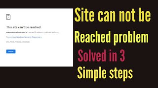 How to fix site cannot be reached problem in Chrome - English screenshot 2