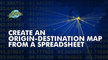 One Minute Map Hack: Create an Origin-Destination Map from a Spreadsheet