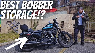 The BEST Solution for EASY Storage on your Harley Sportster Bobber!?