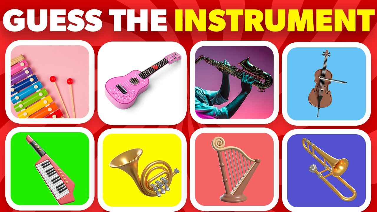 Guess And Learn The Musical Instrument Music Instruments Quiz YouTube