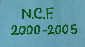 National Curriculum Framework (NCF)// B.ed 2nd semester practicum 1.2.8A// English version