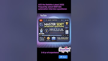 JUN 2025-Deloitte-Interview Questions asked for Automation QA JAVA | SDET/QA Automation.