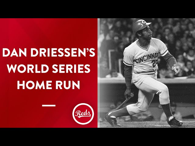 Dan Driessen drills a home run in Game 3 of the 1976 World Series 