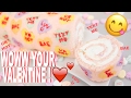 DIY Valentine&#39;s Day Conversation Heart Cake Roll! How to make the perfect treat for your Valentine!