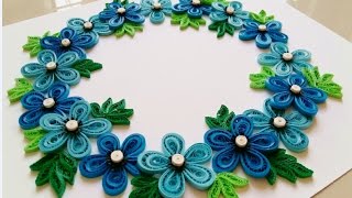 paper quilling flower decoration learning video 3 paper paper quilling flower videos