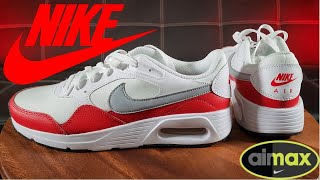 Nike Air Max SC Jogging Shoes | White Wolf Grey University Red