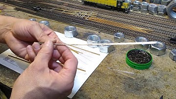 Scratch built number 4 turnout part 2 rough cutting, bending and marking