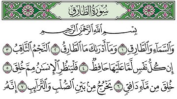 سورة الطارق تلاوة الشيخ القارى شاكر العصيمي