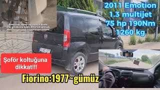 Fiorino 1.3 multijet Emotion | Sürüş dinamikleri 👍 Gücü, yol tutuşu nasıl ? 205/55 R16 lastiklerle.