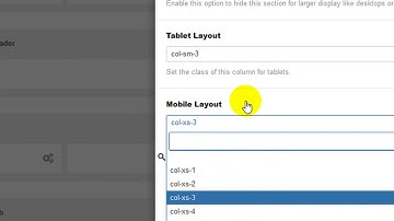 Helix3 column layout for mobile & tablet view