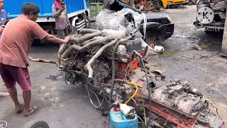 Isuzu 6WA1 Engine turbo transmission