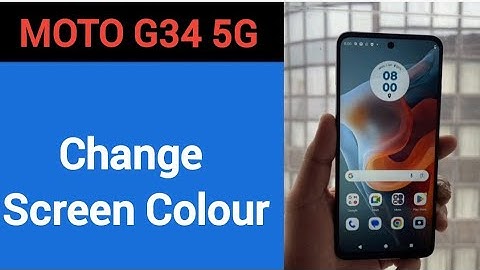 How to change screen colour, Moto G34 5G me display colour change kaise karen, display colour proble