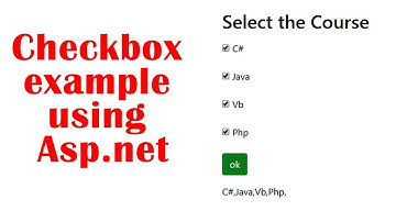 Checkbox  example  using  Asp.net